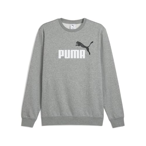 PUMA Mens Essentials 2 Color No. 1 Logo Crew Neck Sweatshirt